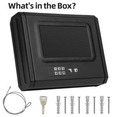 Gun Safe Box for Pistols Quick-Access Gun Lock Box Biometric Gun Safe