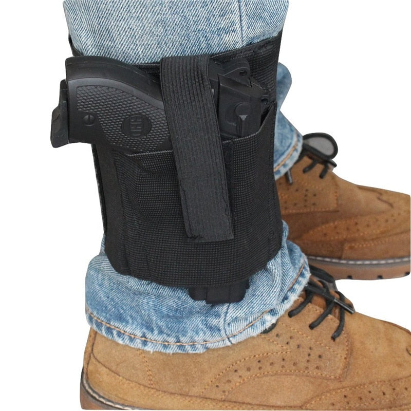 Ankle Holster with Retention Hook&Loop Strap - Azccwonline ankle-holster-with-retention-hook-loop-strap, 
